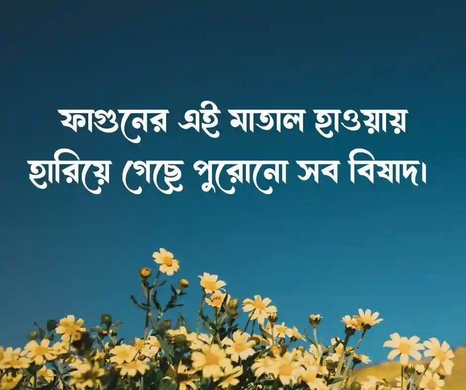 বসন্ত নিয়ে ক্যাপশন