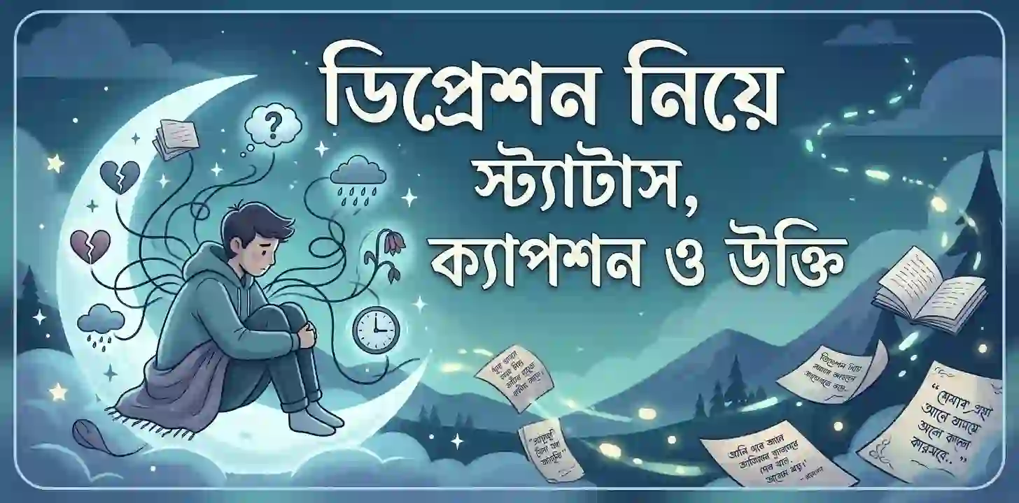 ডিপ্রেশন নিয়ে স্ট্যাটাস, ক্যাপশন ও উক্তি