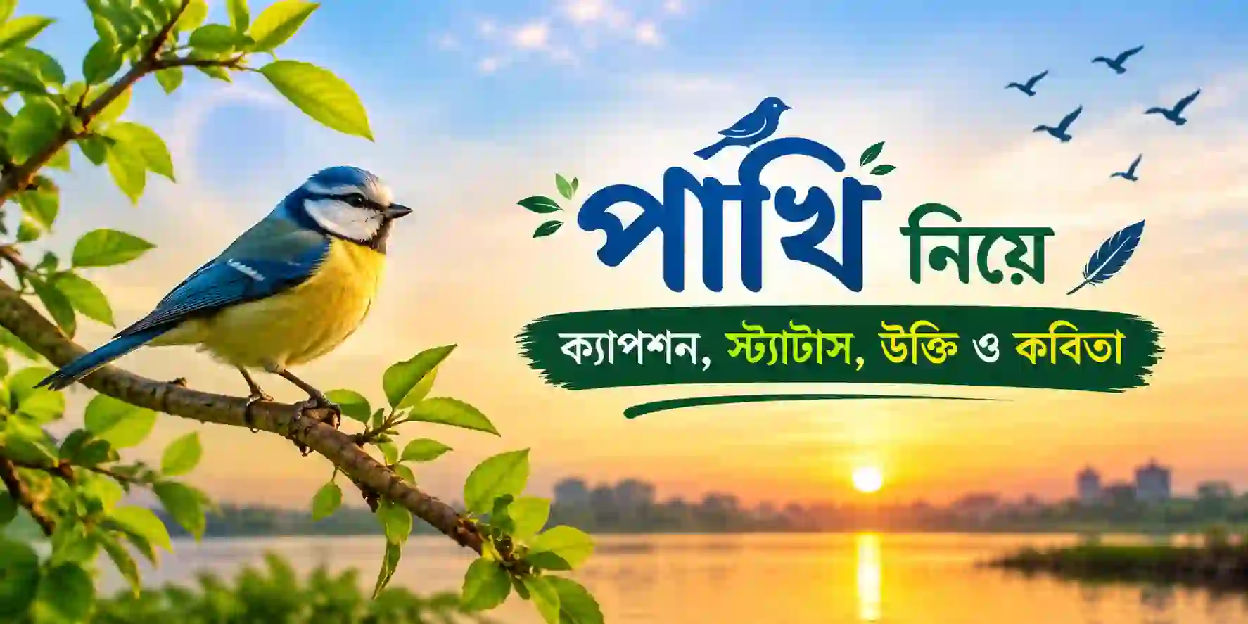 পাখি নিয়ে ক্যাপশন, স্ট্যাটাস, উক্তি ও কবিতা