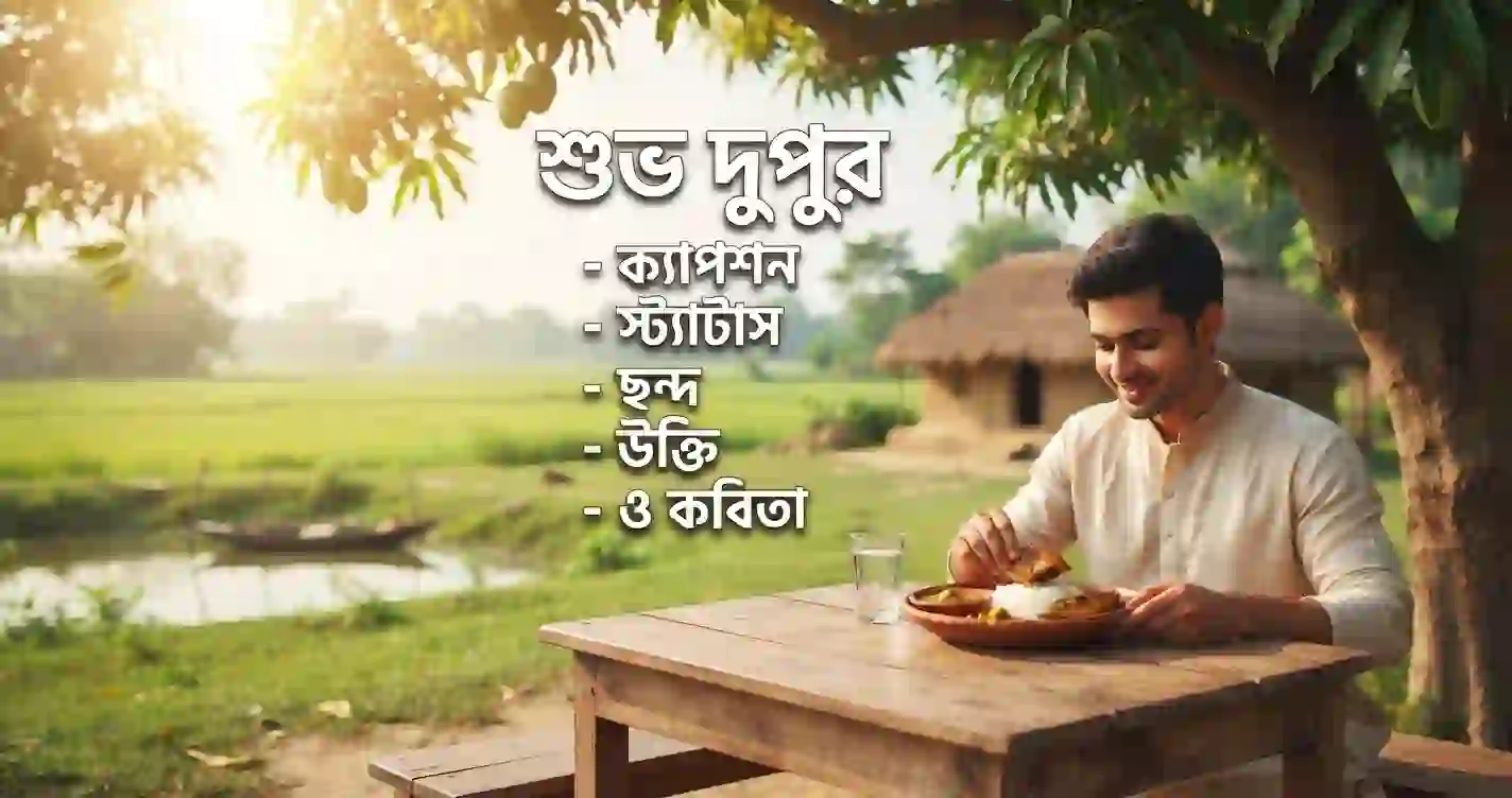 শুভ দুপুর নিয়ে ক্যাপশন, স্ট্যাটাস, ছন্দ, উক্তি ও কবিতা 