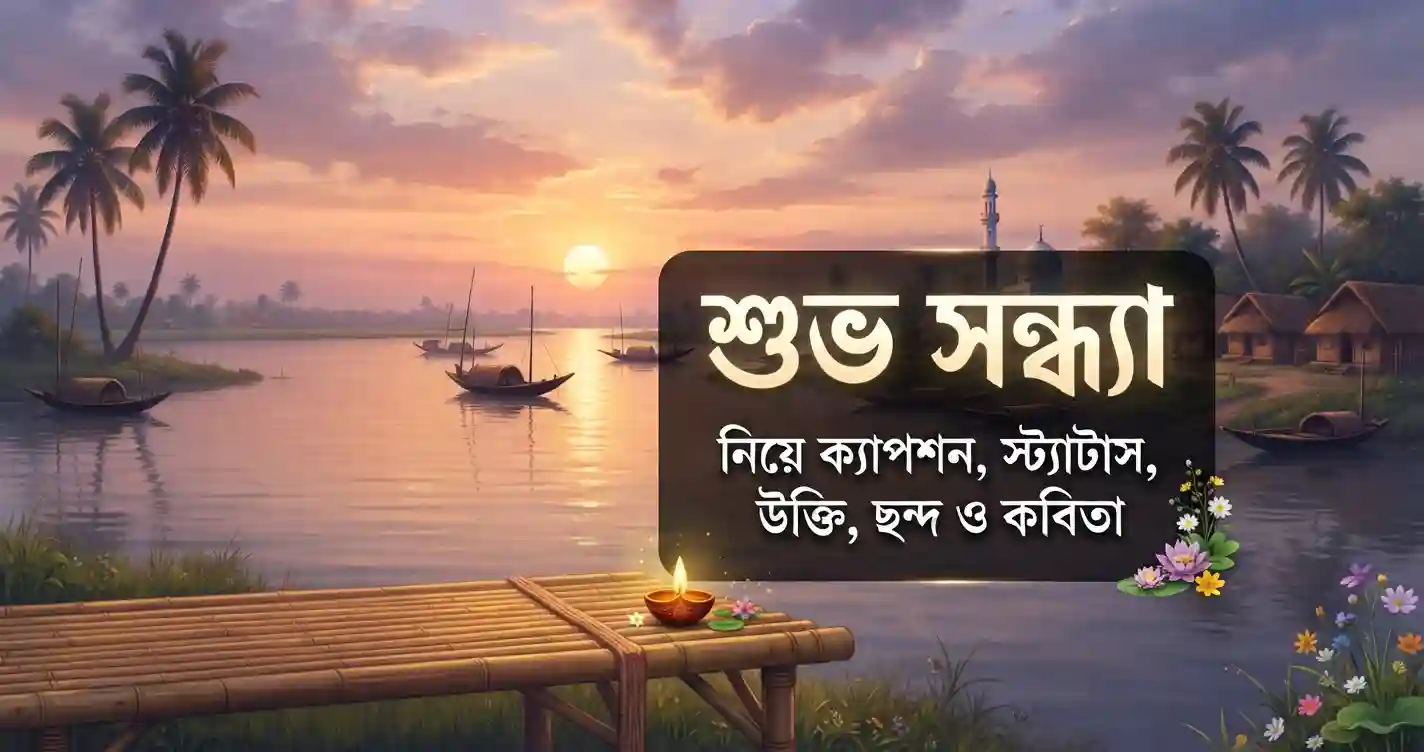 শুভ সন্ধ্যা নিয়ে ক্যাপশন, স্ট্যাটাস, উক্তি, ছন্দ ও কবিতা