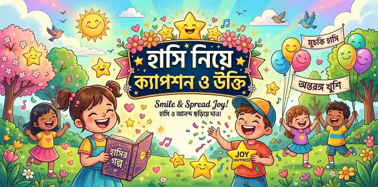 হাসি নিয়ে ক্যাপশন ও উক্তি