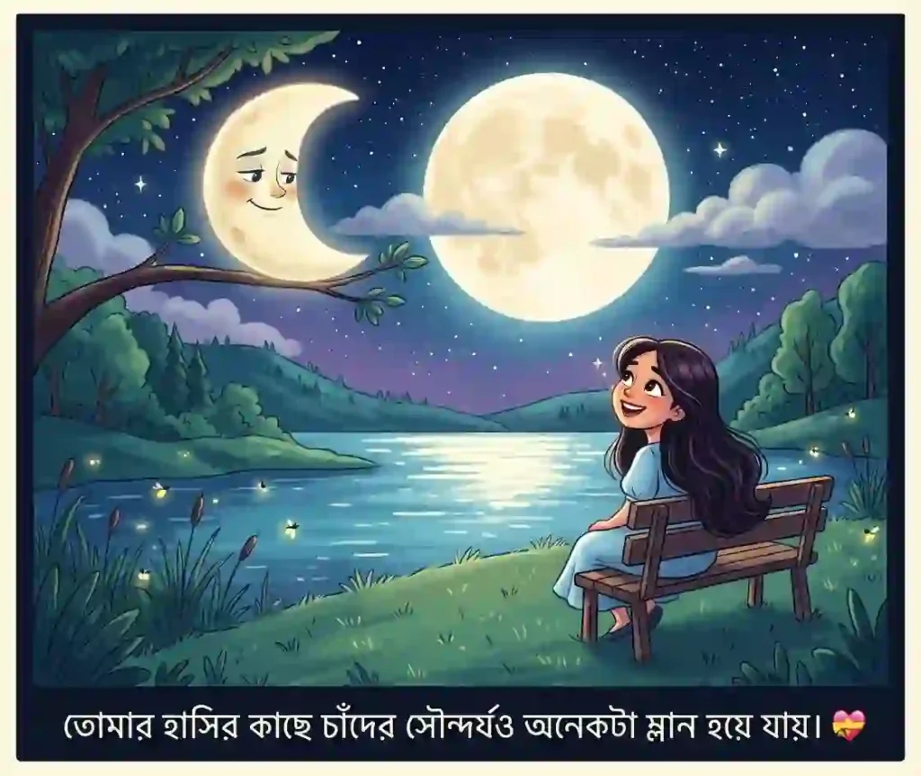 চাঁদ নিয়ে ভালোবাসার ক্যাপশন বাংলা 