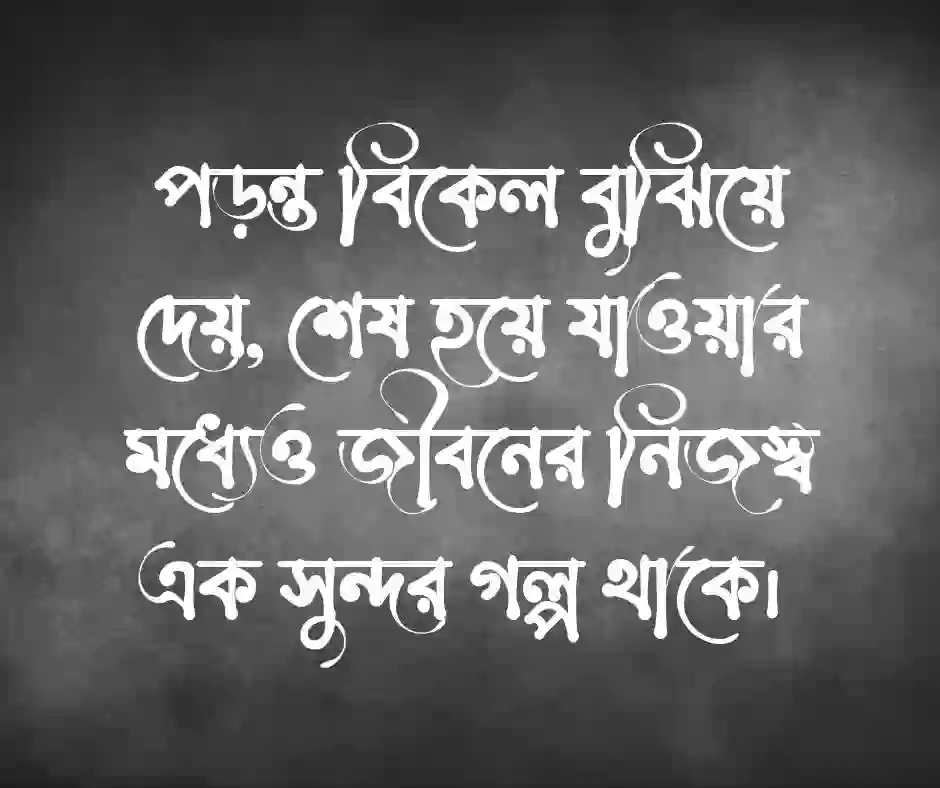 পড়ন্ত বিকেল নিয়ে ক্যাপশন