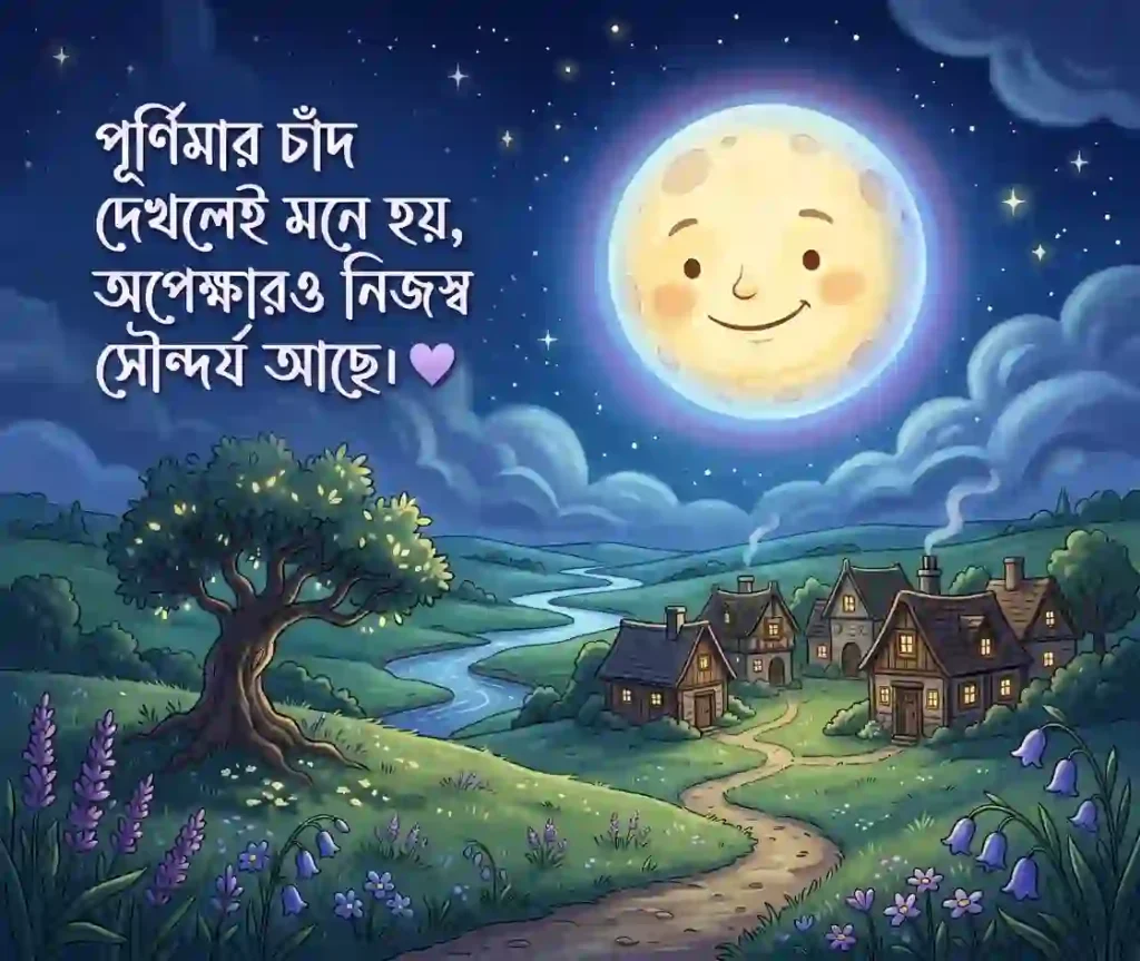 পূর্ণিমা চাঁদ নিয়ে ক্যাপশন 