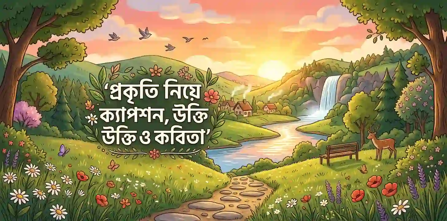 প্রকৃতি নিয়ে ক্যাপশন, উক্তি ও কবিতা