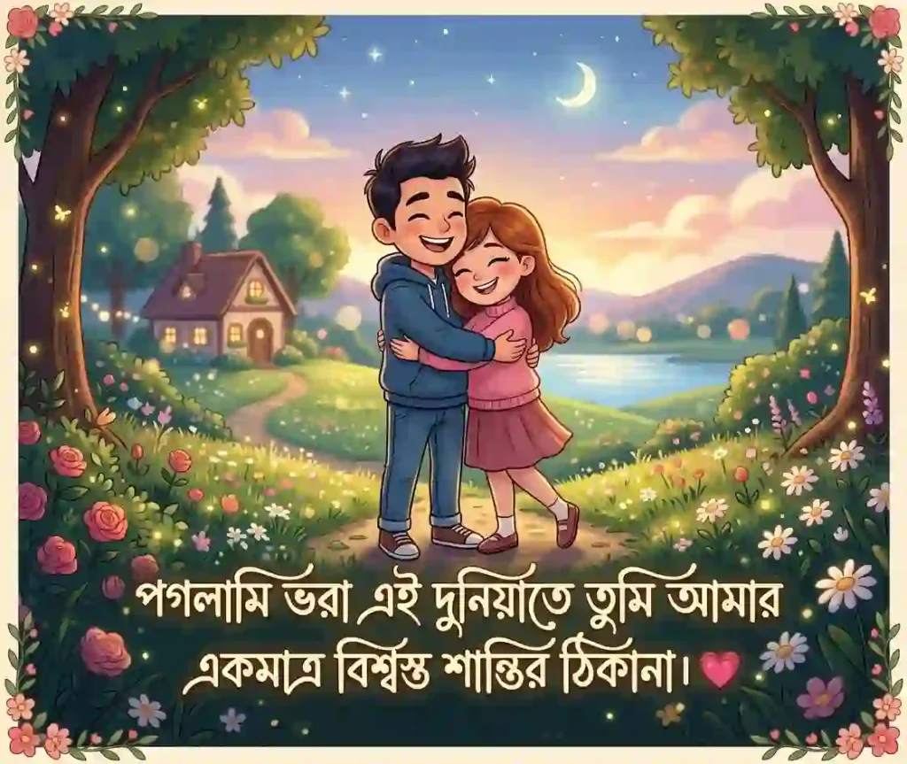 বান্ধবী নিয়ে ছোট ক্যাপশন