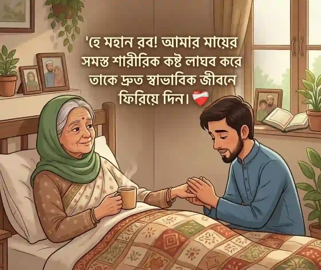 মায়ের অসুস্থতা নিয়ে দোয়া