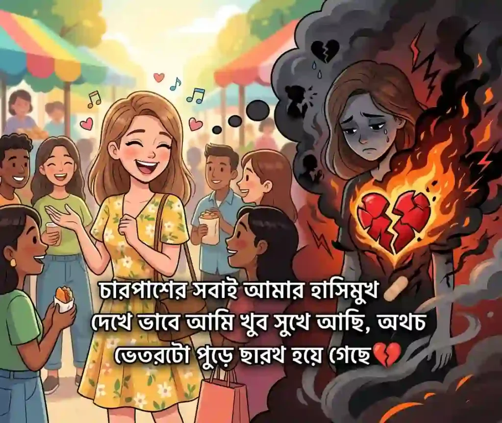 মিথ্যা হাসি নিয়ে ক্যাপশন