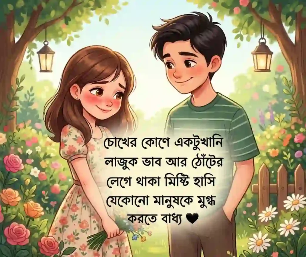 মিষ্টি হাসি নিয়ে ক্যাপশন