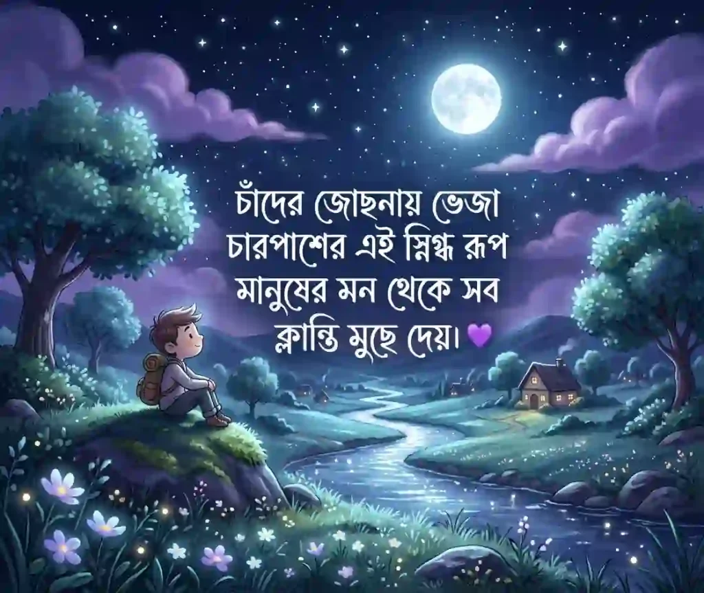 রাতের প্রকৃতি নিয়ে ক্যাপশন