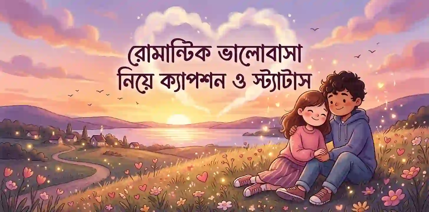রোমান্টিক ভালোবাসা নিয়ে ক্যাপশন ও স্ট্যাটাস