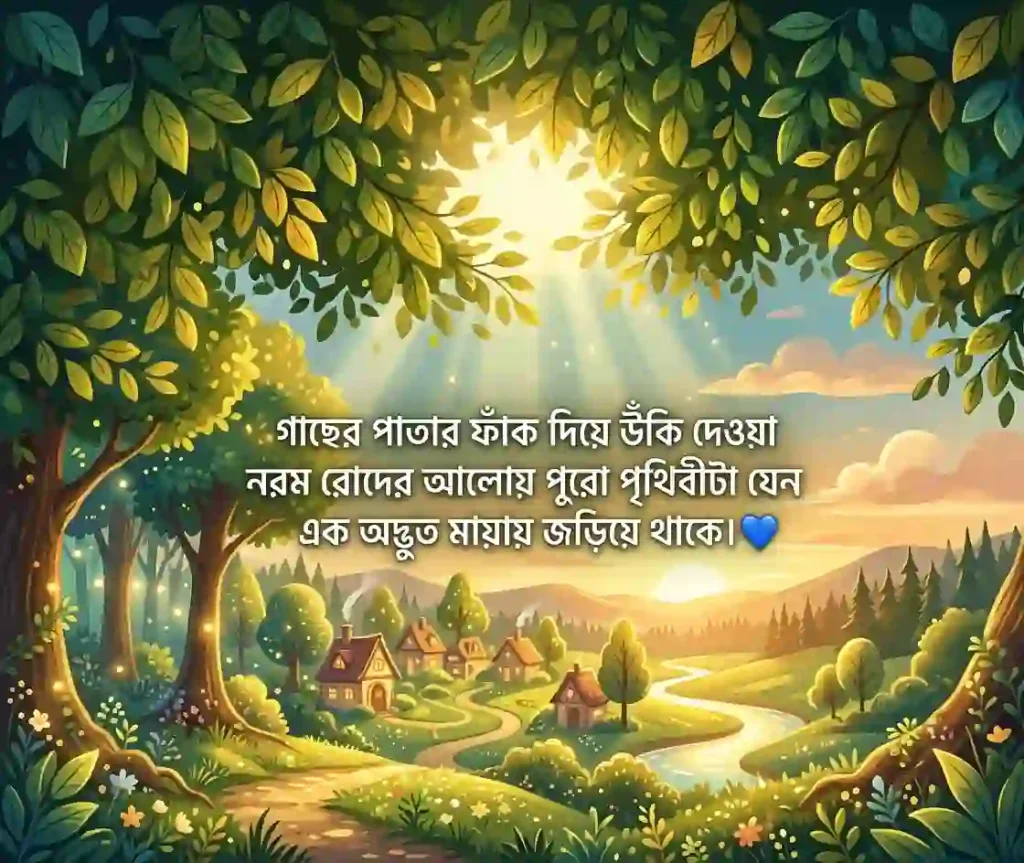 সবুজ প্রকৃতি নিয়ে ক্যাপশন