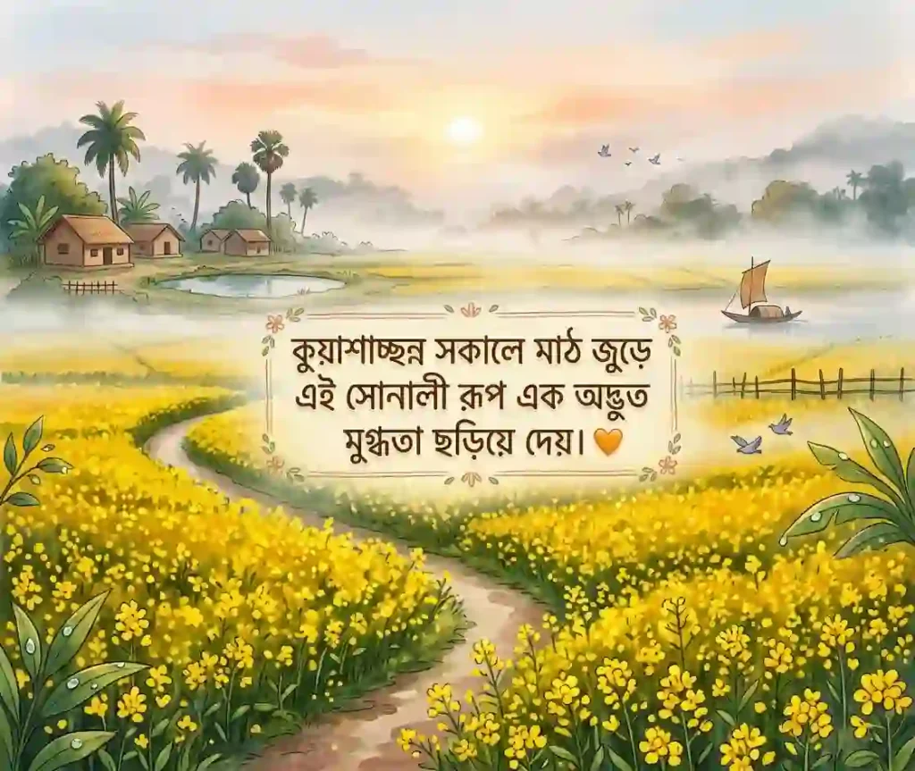 সরিষা ফুল নিয়ে ক্যাপশন