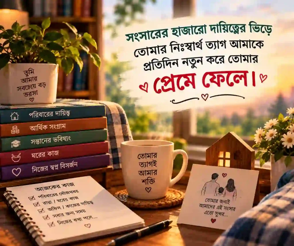 স্ত্রীকে নিয়ে ভালোবাসার কথা