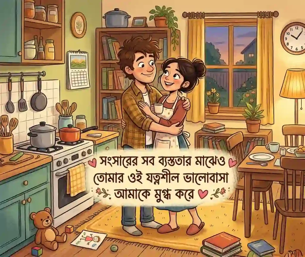 স্বামীকে নিয়ে রোমান্টিক স্ট্যাটাস