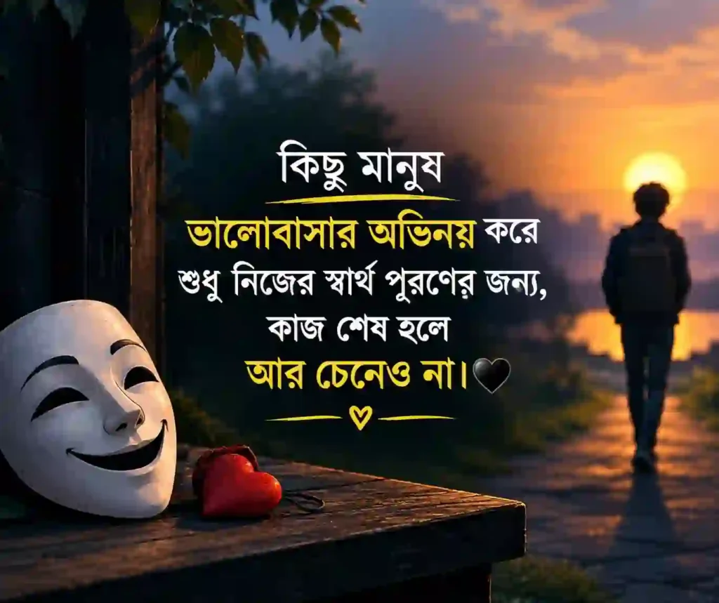 স্বার্থপর মানুষ নিয়ে স্ট্যাটাস