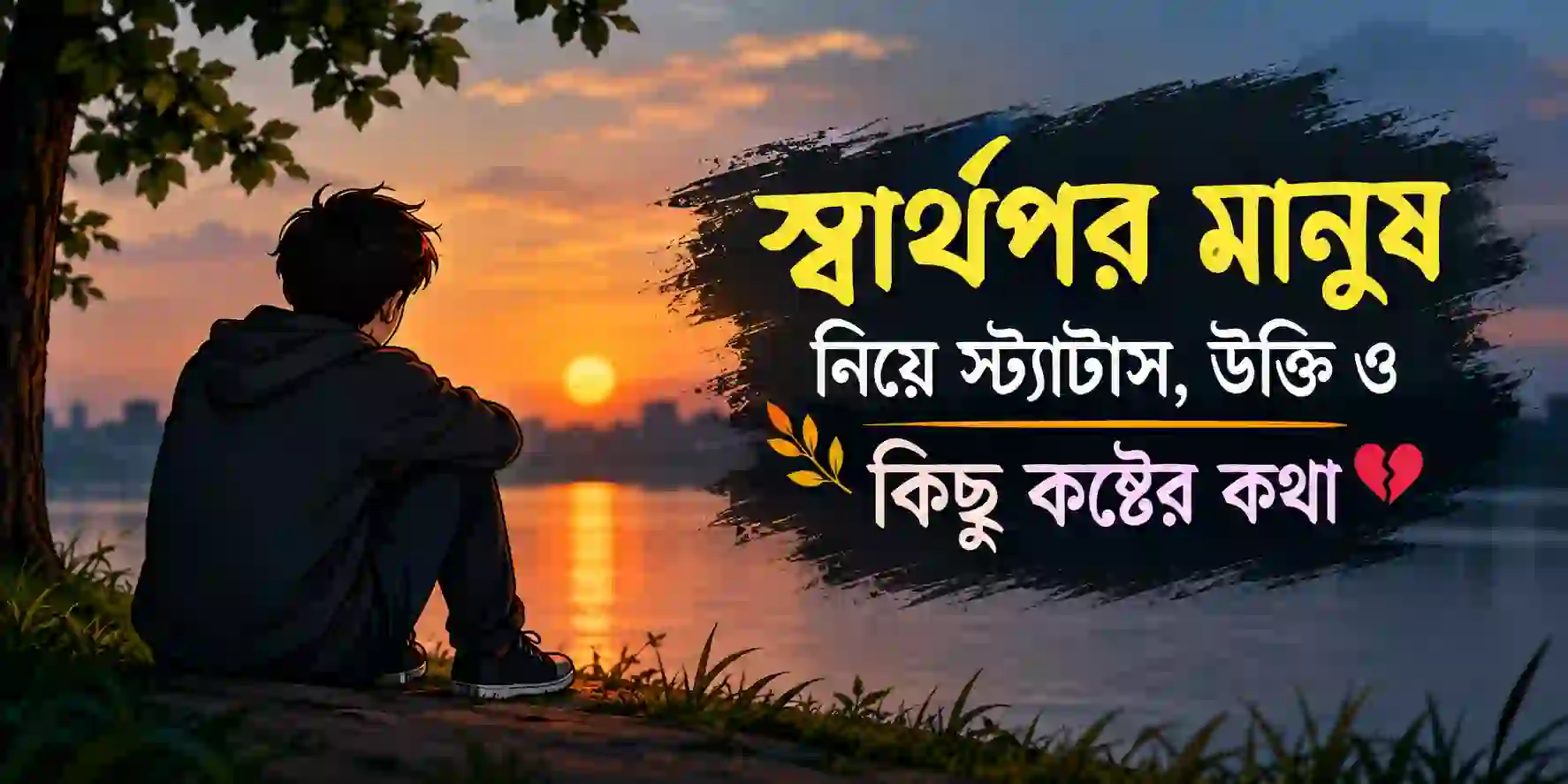 স্বার্থপর মানুষ নিয়ে স্ট্যাটাস, উক্তি ও কিছু কষ্টের কথা